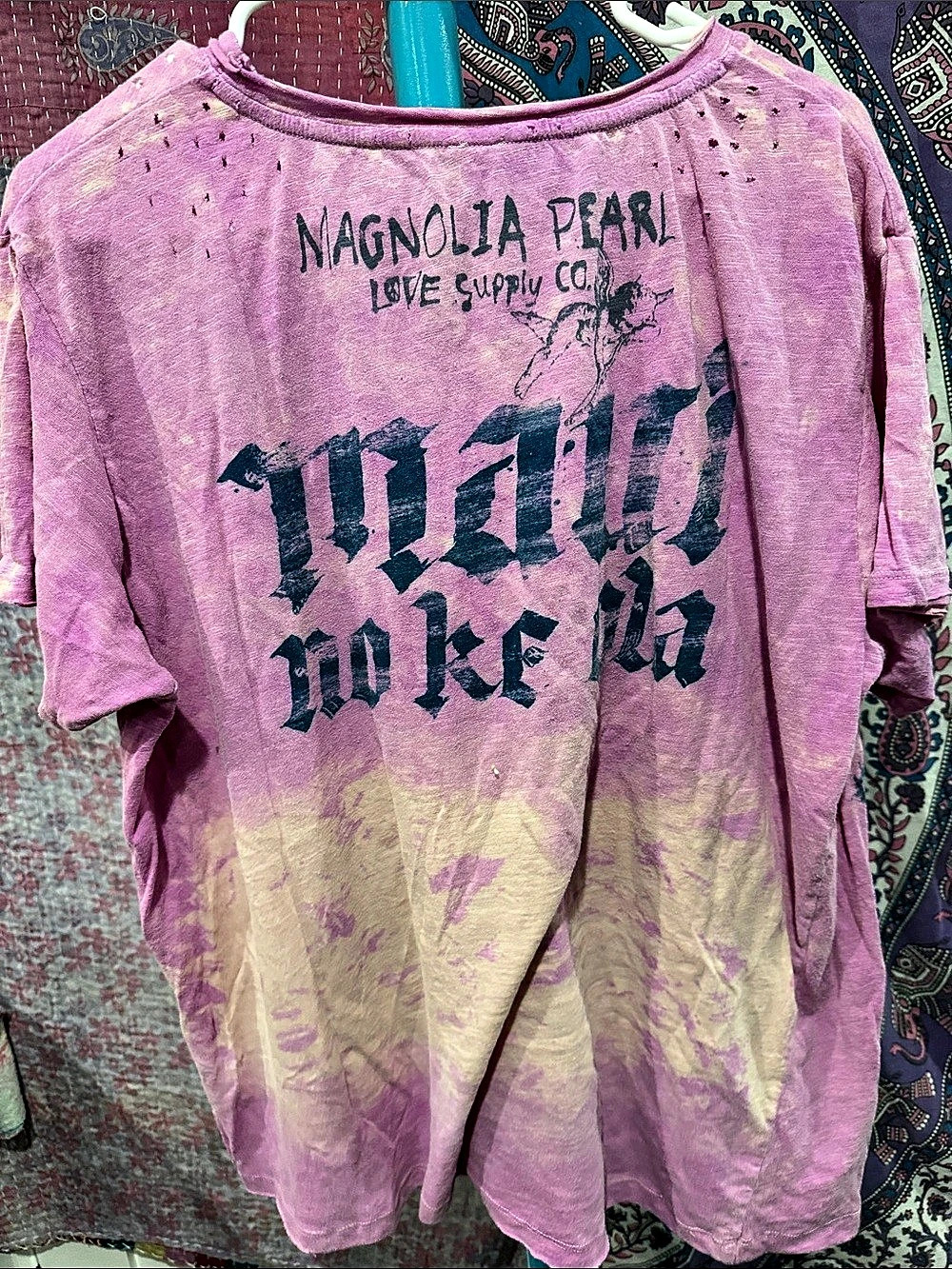 Magnolia Pearl Lahaina Strong Tee Graphic Short Sleeve Pink & Purple - Picture 5 of 5